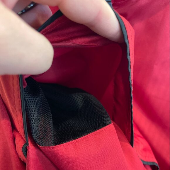 Vintage Cutter & Buck Jacket Red Lightweight Casual Lined Mens size M Cotton Ble - Picture 4 of 11